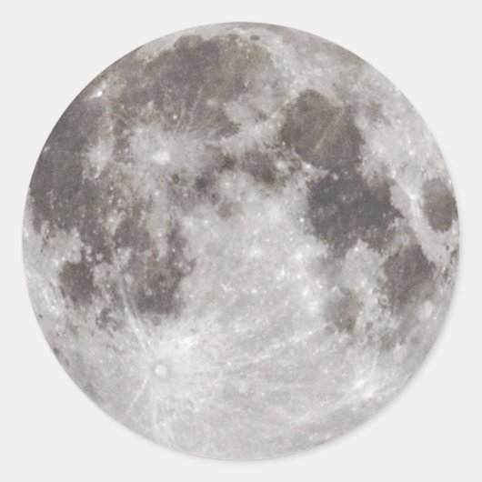 Sticker Rond Pleine lune dans la nuit (Devant)