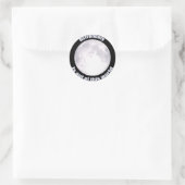 Sticker Rond Pleine lune d'astronomie (Sac)