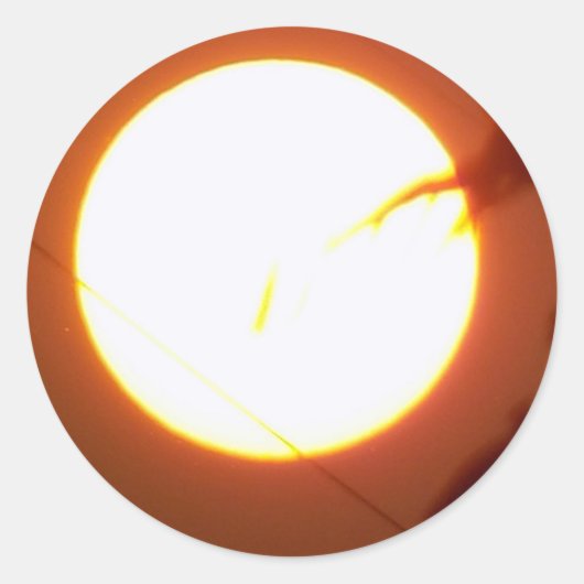 Sticker Rond Pleine lune envoûtante (Devant)