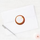 Sticker Rond Pleine lune envoûtante (Enveloppe)