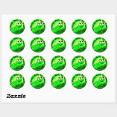 Sticker Rond Pleinement confiance en Dieu F.R.O.G. (Feuille)