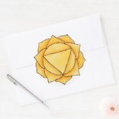 Sticker Rond Plexus solaire Chakra (Enveloppe)
