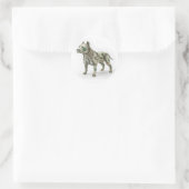 Sticker Rond Pliage de billets Pitbull (Sac)