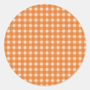 Sticker Rond plis pays couleur orange