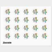 Sticker Rond Plomberie (Feuille)