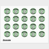 Sticker Rond Plomberie Zombie (Feuille)