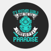 Sticker Rond Plongée - (Devant)