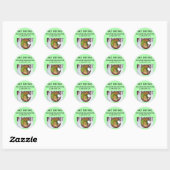 Sticker Rond plongée sous-marine (Feuille)