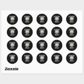Sticker Rond Plongeon de Lar Bear - Plongeant dans l'eau froide (Feuille)