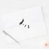 Sticker Rond Plongeur F-Bomb (Noir) (Enveloppe)