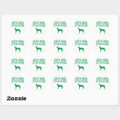 Sticker Rond Plott Hound (Feuille)