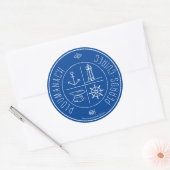 Sticker Rond Ploumanach  Perros-Guirec (Enveloppe)
