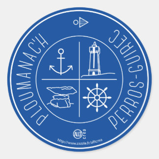 Sticker Rond Ploumanach  Perros-Guirec