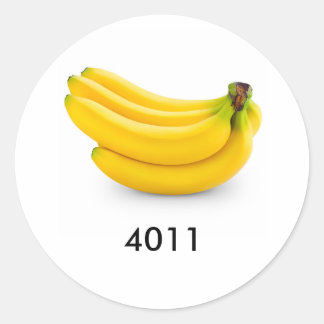 Sticker Rond PLU Bananes