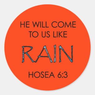 Sticker Rond Pluie