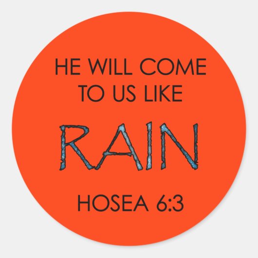 Sticker Rond Pluie (Devant)