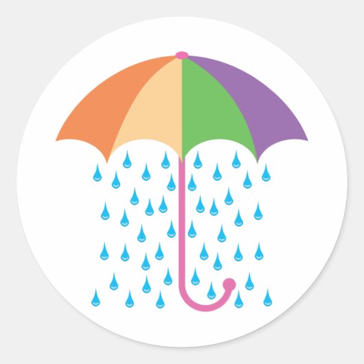 Sticker Rond pluie (Devant)