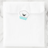 Sticker Rond Pluie Sheep Chien Nuage - (Sac)