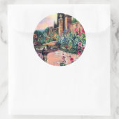 Sticker Rond Pluie vintage (Sac)