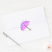 Sticker Rond Pluies d'avril du printemps (Enveloppe)