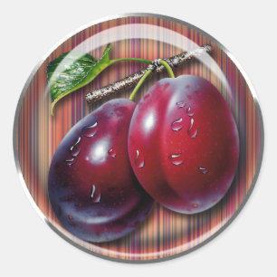 Sticker Rond Plum