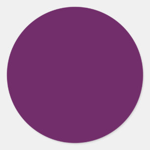 Sticker Rond Plum Perfection - Plum solide élégant -