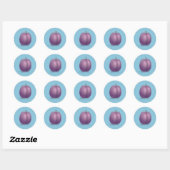 Sticker Rond Plumb (Feuille)