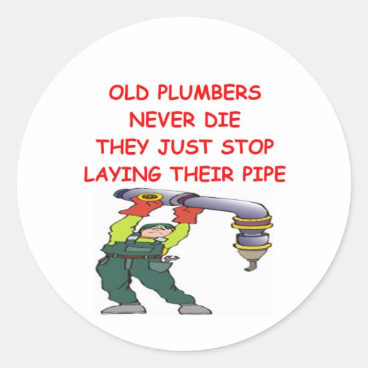 STICKER ROND PLUMBER (Devant)