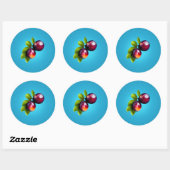 Sticker Rond Plumbes (Feuille)