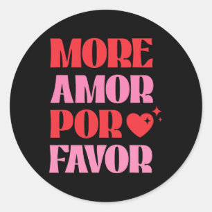 Sticker Rond Plus Amor Por Favoriser Rétro Love Valentine Aesth