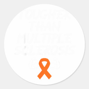 Sticker Rond Plus Coriace que la lutte pour la sensibilisation