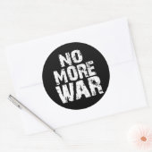 Sticker Rond Plus de guerre (Enveloppe)