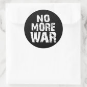 Sticker Rond Plus de guerre (Sac)
