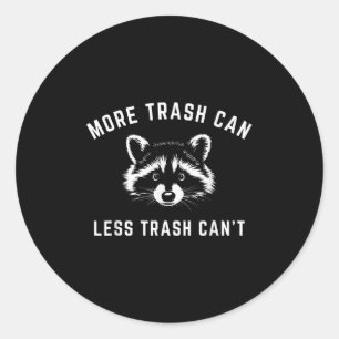 Sticker Rond Plus de poubelle, moins de déchets ne peut pas - R