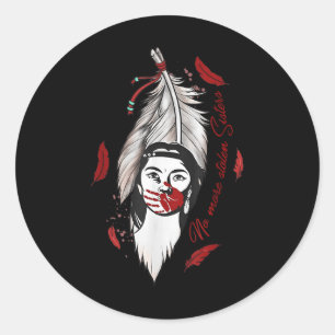 Sticker Rond Plus de soeurs volées Les Amérindiens honorent Awa