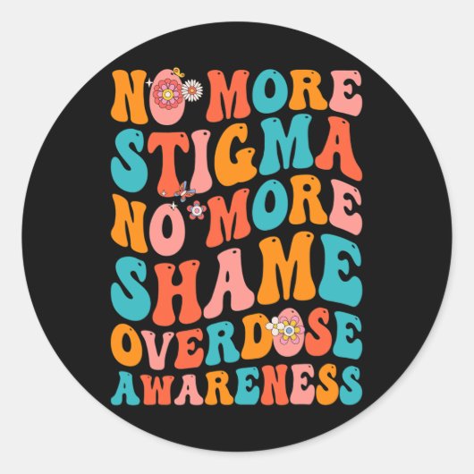 Sticker Rond Plus De Stigmatisation Plus De Sensibilisation À L (Devant)