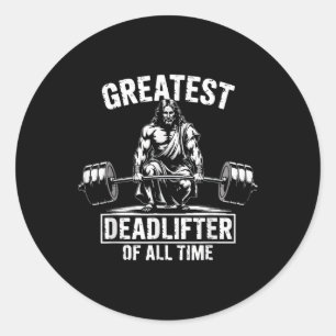 Sticker Rond Plus Grand Souleveur De Poids Mort De Tous Les Tem