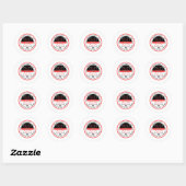 Sticker Rond Plus grande que la vie (Feuille)