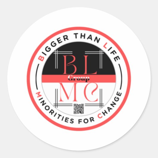 Sticker Rond Plus grande que la vie (Devant)
