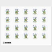 Sticker Rond Plus heureux quand je lis (Feuille)