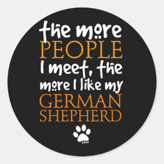 Sticker Rond Plus Je Rencontre De Personnes...