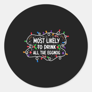 Sticker Rond Plus susceptible de boire tout le lait de poule