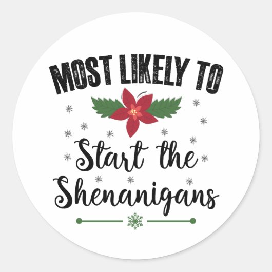 Sticker Rond Plus susceptible de déclencher les Shenanigans de (Devant)