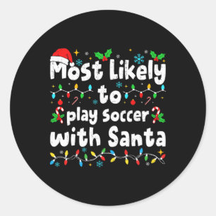 Sticker Rond Plus susceptible de jouer au football avec le père
