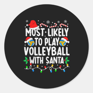 Sticker Rond Plus susceptible de jouer au volley-ball avec Sant