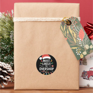 Sticker Rond Plus susceptible de trop magasiner Escouade de mag