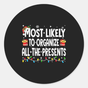 Sticker Rond Plus Susceptible D'Organiser Tous Les Pyjamas De N