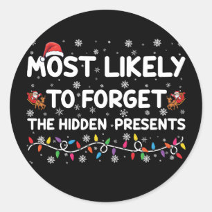 Sticker Rond Plus susceptible d'oublier les cadeaux cachés de N