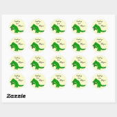 Sticker Rond Plus tard alligator (Feuille)