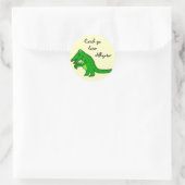 Sticker Rond Plus tard alligator (Sac)
